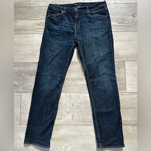 BKE Nolan Straight Jeans with Vintage Fading
